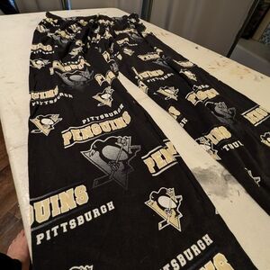 Men's Black Pittsburgh PENGUINS Pajama Pants PJs